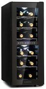Klarstein Shiraz 29cm 12 Butelek Winiarka Dwustrefowa Czarny