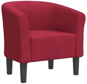 Czerwony fotel klubowy do salonu C6-W56