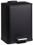Metalowy kosz na śmieci DELTA, czarny, 20 l