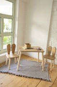 Zestaw dla dzieci stolik i 2 krzesełka Bunny Two Chair Set - Brown