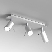 Lampa sufitowa PRESTON WHITE/CHROME 3x mini GU10, potrójny, kierunkowy, biały
