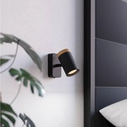 Eglo 300001 - Kinkiet punktowy do łazienki CONSUMA 1xGU10/3W/230V IP44 czarny/beżowy