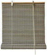 Czarno-naturalna bambusowa roleta 200x160 cm Vela – Gardinia