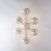 Lampa sufitowa Armonia z polerowanego chromowanego żelaza 7 świateł dł. 85 x 62 BL285-PL7-CR