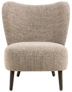 Beżowy fotel z materiału bouclé Elmont – Actona