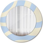 Lustro z nadrukiem dekoracyjne okrągłe Abstrakcyjny kształt