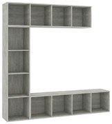 Modułowy potrójny regał wiszący beton B1-K96