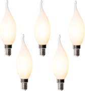 Zestaw 5 ściemnialnych żarówek LED E14 BXS35 Opal 4W 450 lm 2200K