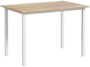 HOMCOM Stół jadalny rozkładany dla 6 osób składany kuchenny brązowo biały nowoczesny | Aosom PL