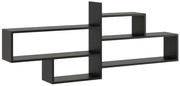 Czarna minimalistyczna półka wisząca G5-T15