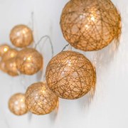 Zewnetrzna Świąteczne lampki zewnętrzne na sznurze 3,3 m z 10 diodami LED - Pallina Oswietlenie zewnetrzne