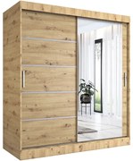 Szafa przesuwna 180 cm dąb artisan C7-N70