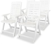 Zestaw białych składanych krzeseł ogrodowych R7-Z47