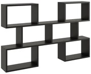 Czarna minimalistyczna półka wisząca - Zoix