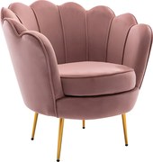 Fotel DANDELION z weluru - Kolor różowy marki Pascal Morabito