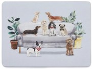 Zestaw 4 korkowych mat stołowych 21.5x29 cm Cooksmart ® Curious Dogs