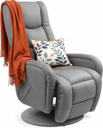 Rozkładany obrotowy fotel wypoczynkowy  popielatyG6-G78