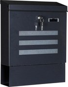 STILISTA Skrzynka na listy ścienna 35 x 44 x 11 cm, stal