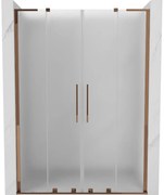 Mexen Velar L Duo drzwi prysznicowe rozsuwane 150 cm, szron, różowe złoto - 871-150-003-32-60