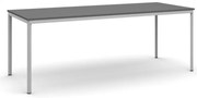 Stół jadalniany, 200x80 cm, szara podstawa, grafit