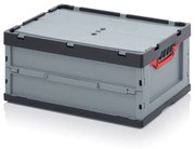 Skrzynki składane z wiekiem 600x400x270 mm