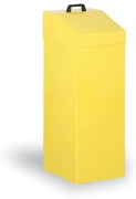 Kovona Kosz metalowy na śmieci segregowane, 100 l, żółty