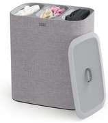 Szary tekstylny kosz na pranie 90 l Tota Trio – Joseph Joseph