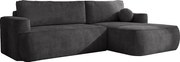 Narożnik Moon, do salonu, z funkcją spania, Flow, prawy, antracyt (21)