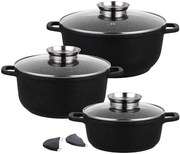Komplet 3 garnków z pokrywkami na indukcję H1-E38