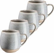 Zestaw 4 kubków AQUATA – 355 ml, szary, 355 ml