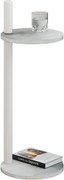 Stolik minimalistyczny pomocniczy beton + biały  N2-T86