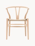 Krzesło z drewna z ręcznie plecionym siedziskiem CH24 Wishbone Chair