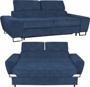 Sofa kanapa Savio salon Family meble granat sztruks reg zagłówek