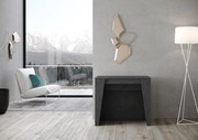 Konsola rozkładana 90x48/296 cm Bakari antracytowy efekt stucco