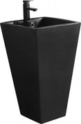 Mexen Pia umywalka wolnostojąca 47 x 47 cm, czarna mat - 26104770