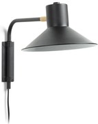 Czarny kinkiet ø 20 cm Aria – Kave Home