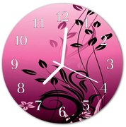 Zegar ścienny okrągły Kwiaty sztuki