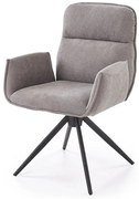 Krzesło z obrotowym siedziskiem popielate C7-L95