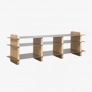 Szafka Rtv 180x40 Cm Z Drewna Mango I Stali Tokyo Drewno Mango - Sklum