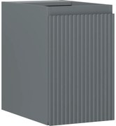 Mexen Rivel szafka łazienkowa podumywalkowa 30 cm, 1 drzwi, ryflowana, grafit mat - 91A21-03047-1-BF66