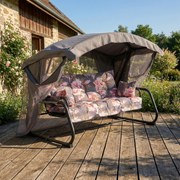 Huśtawka ogrodowa z moskitierą Ravenna Black Edition A098-01PB PATIO