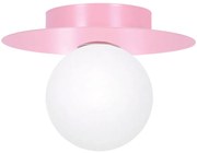 Różowa lampa sufitowa w kształcie kapelusza - 3X A677 E5-H21