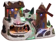 Szopka bożonarodzeniowa Wiatrak, z oświetleniem LED