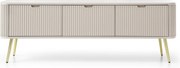 Szafka RTV: Kaszmir, złote nogi, 168 x 57 x 39 cm