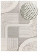 Jasnoszaro-kremowy dywan 200x290 cm Flora – Universal