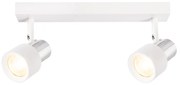 Lampa Sufitowa Cino 2xGU10 Biały + Chrom, podwójny