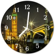 Zegar szklany okrągły Londyn