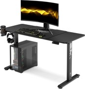 Biurko gamingowe elektryczne Diablo X-Tensio 140 cm, kolor czarny carbon