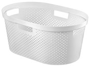 Biały kosz na pranie Curver Infinity, 40 l