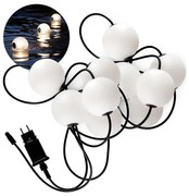 Zewnętrzny łańcuch dekoracyjny LED 10xLED/0,8W/230V IP67 7,7 m